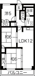 千里グランドハイツ宮脇の物件間取画像